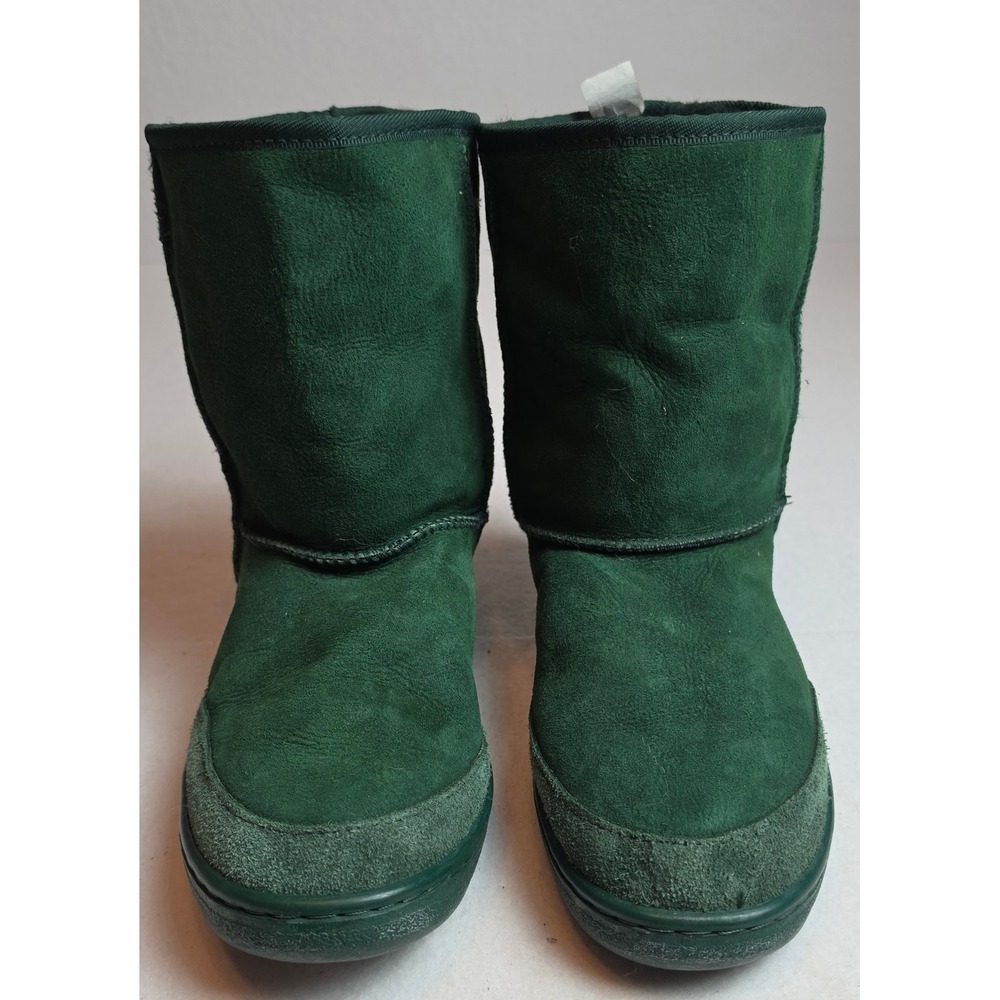 Original UGG Australia Forest Green Suede Wool Lined Boots Mens 11 M11 Rare EUC